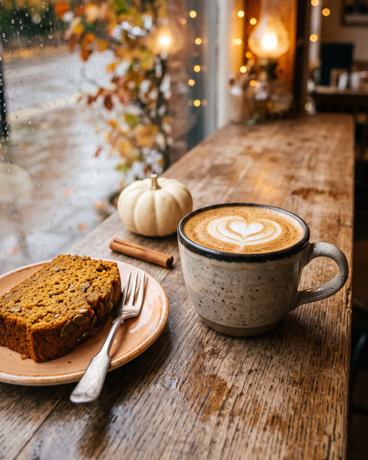Cafe: pumpkin spice latte post